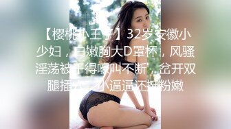 【樱桃小王子】32岁安徽小少妇，白嫩胸大D罩杯，风骚淫荡被干得嚎叫不断，岔开双腿插穴，小逼逼还挺粉嫩